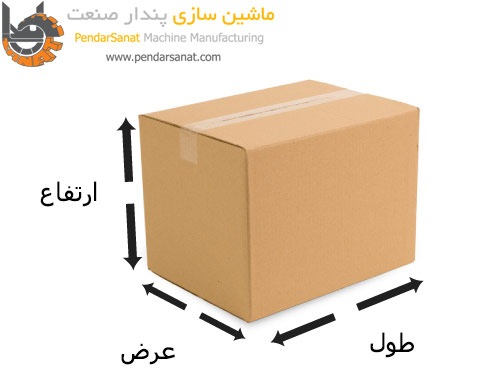طول و عرض و ارتفاع یک بسته