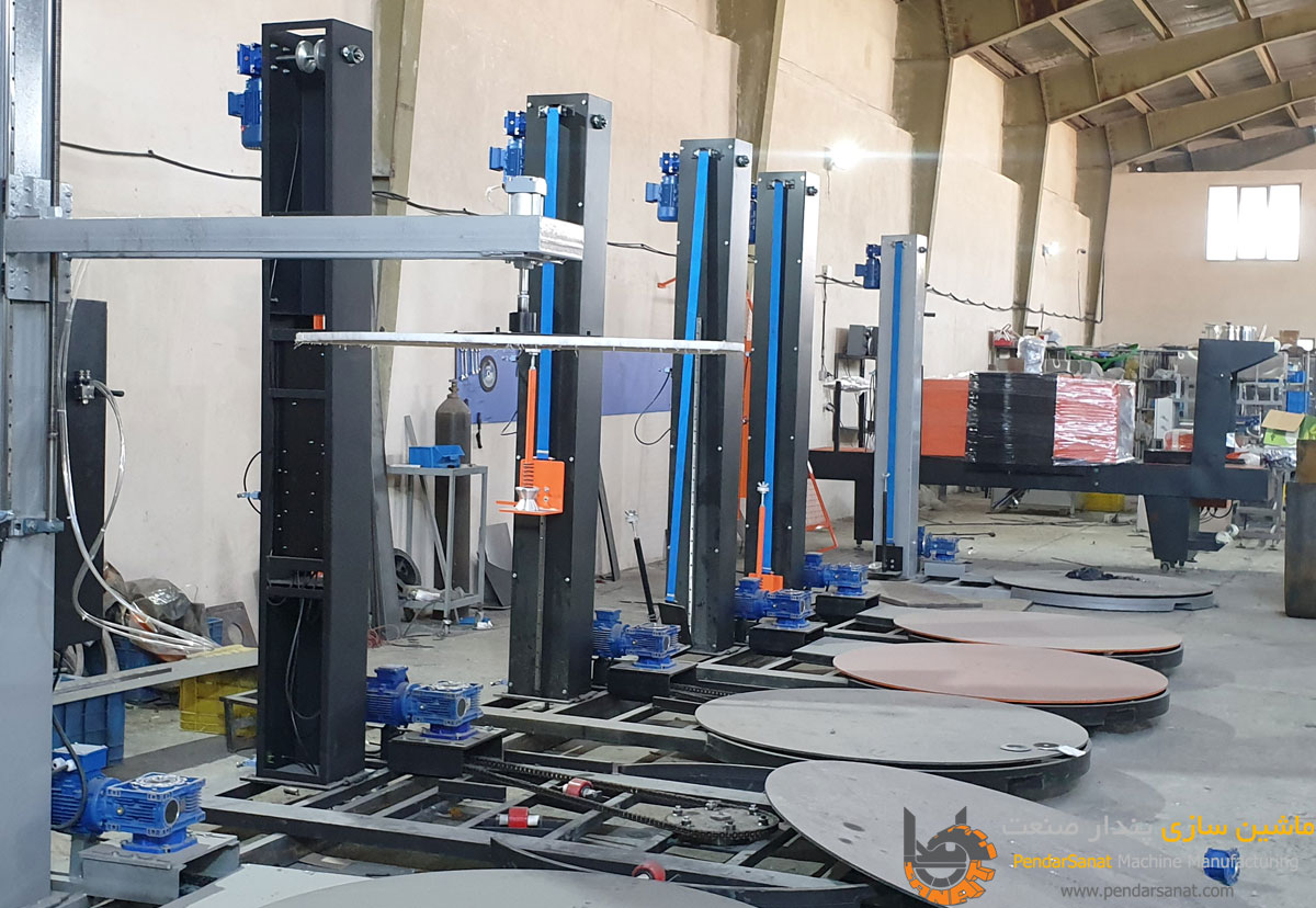 چرخ زنجیر در دستگاه استرچ پالت